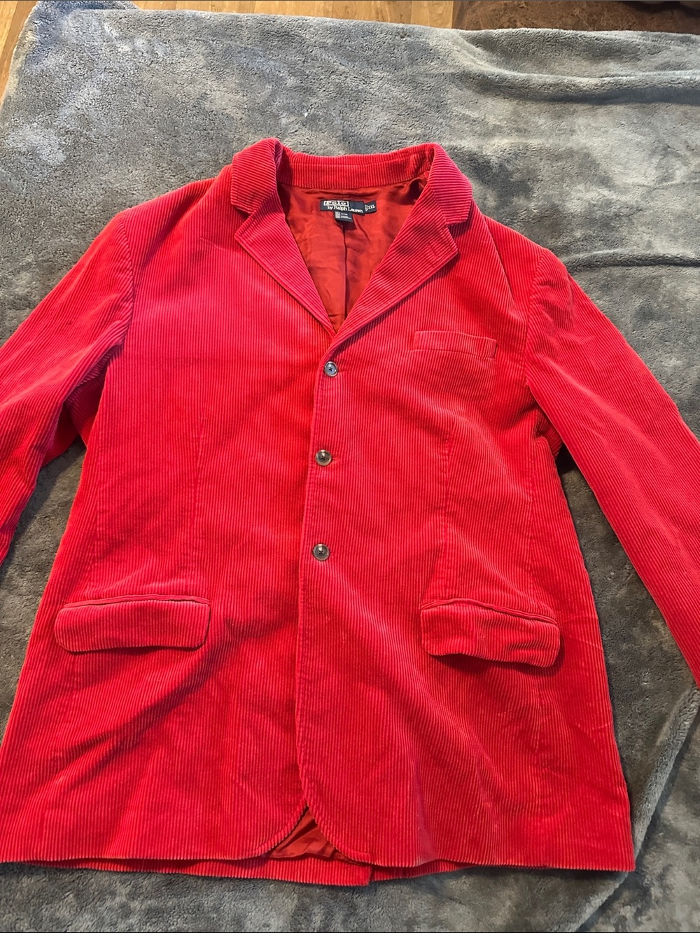 Polo by Ralph Lauren Red Corduroy Blazer